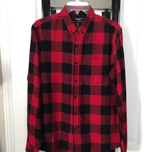 Buffalo check button up shirt